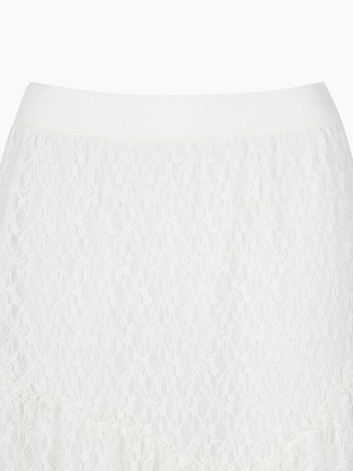 SKIRT - sisley k longuette skirts - Creamy White | Sisley K image number 3